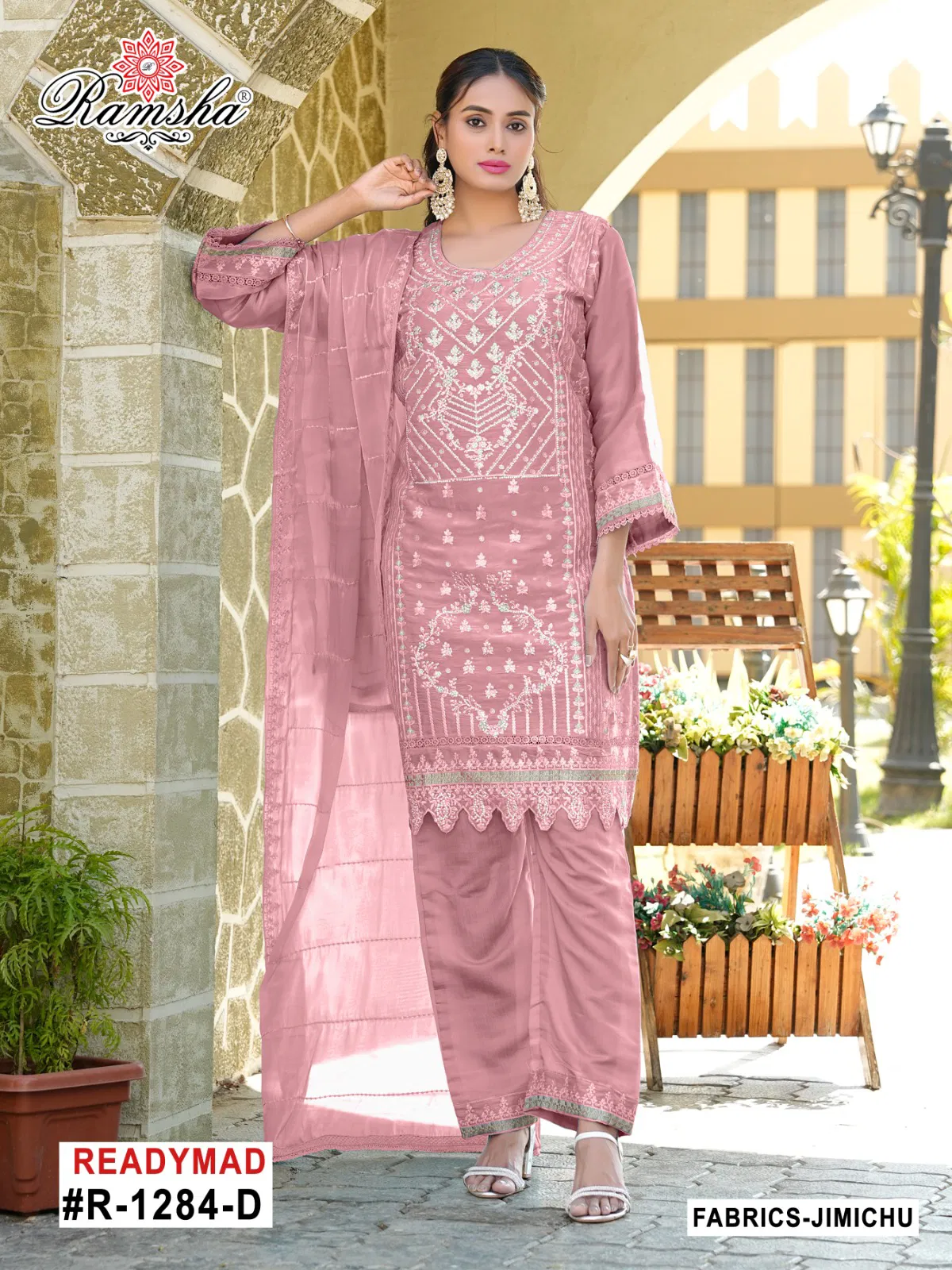 R 1284 Nx By Ramsha Jimi Choo Pakistani Readymade Suits Exporters In India